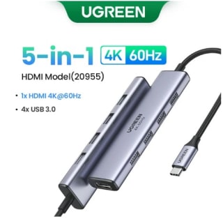 Adaptador 5 en 1 UGREEN-HUB por $304.14 en AliExpress