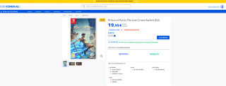Prince of Persia The Lost Crown Nintendo por solo 19,95€