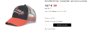 Gorra Ternua Bolt On Cap por 14.99€