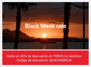 Todos los destinos de oferta hasta 30%