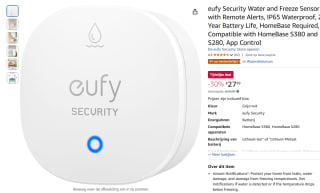 Eufy Security Water and Freeze Sensor voor €27,99 bij Amazon