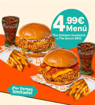 Menús restaurante POPEYES por solo 4,99€