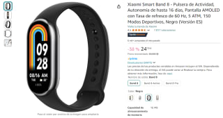 Xiaomi Smart Band 8 por 24,79€