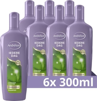 6x Andrelon Shampoo Iedere Dag 300 ml voor €9,88 bij Bol