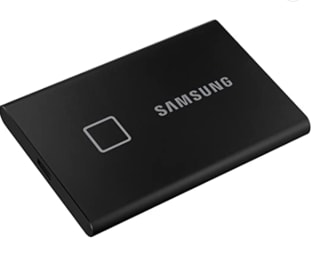 Samsung Portable SSD T7 Touch 2TB Externe Harde Schijf voor €207,77 bij Amazon.nl