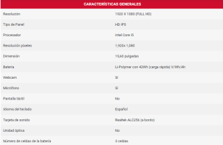 Portátil Medion Akoya S15449 Intel Core I5-1135G7/ 8GB/ 512GB SSD por 249€