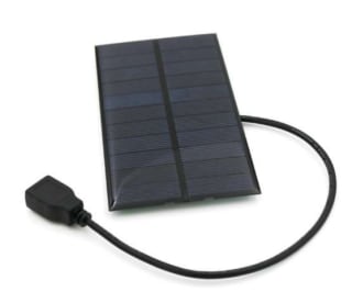 Cargador solar con toma USB 5W