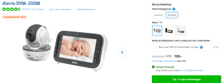Alecto DVM200M - Babyfoon met Camera voor €126 bij Coolblue