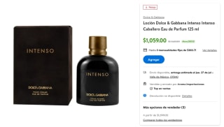 Perfume Dolce & Gabbana Intenso por $1,059 en Walmart