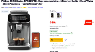 Philips Home Series 3300 EP3329/70 Koffievolautomaat Zwart voor €349 bij Bol