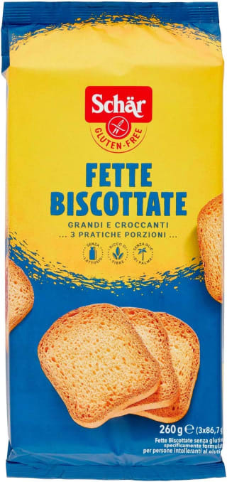 Dr. Schar Biscotes Pan Tostado sin Gluten, 260g por 3,33€
