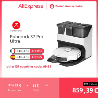 Roborock Robot aspirador S7 Pro Ultra 5100Pa por 859,39€