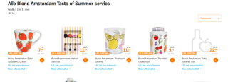 Alle Blond Amsterdam Taste of Summer servies 25% korting bij de AH