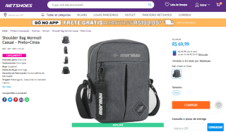 Shoulder Bag da Mormaii, modelo Casual - R$ 69,99