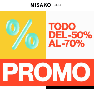 Recopilación Descuentos en Misako del -50% al 70%