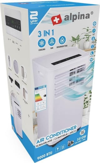Alpina Airconditioner 9.000 BTU, tot 60 m³ voor €159 bij de Action