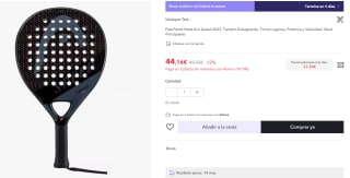 Pala Padel Head Evo Speed 2023 por 37,54€ (cuenta nueva 32,16€)