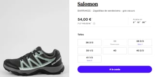 Zapatillas de Trekking de Mujer Salomon BARRAKEE por 54€