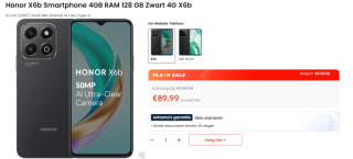HONOR X6b - 128 GB Zwart voor €89,99 bij Ochama