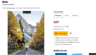 Fiets Reisinspiratieboek Ride voor €17,99 bij Bol