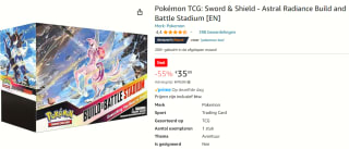 Pokémon TCG: Sword & Shield - Astral Radiance Build and Battle Stadium voor €35,99 bij Amazon