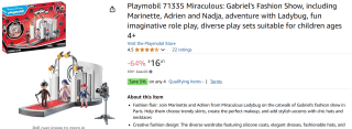 Playmobil Miraculous: Fashion Show in Parijs voor €19,36 via Amazon