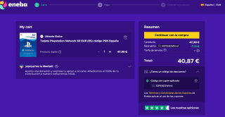 Tarjeta regalo 50€ Playstation por solo 40,87€ en Eneba