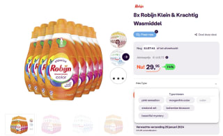 8x Robijn Klein & Krachtig Wasmiddel voor €29,95