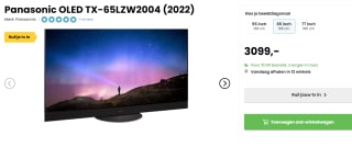 Panasonic OLED TX-65LZW2004 (2022) voor €3009 bij Hello TV
