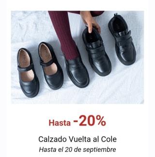 -20% de Descuento en Calzado Vuelta al Cole.
