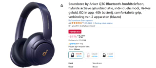 Anker Soundcore Life Q30 - Draadloze over-ear koptelefoon voor €52,99 bij Amazon
