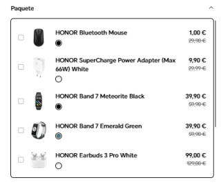 Móvil Honor 70 de 8GB/128GB por 367,08€