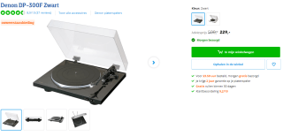 Denon DP-300F platenspeler voor €229 via Coolblue