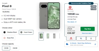 Receive a Google Pixel 8 and Pixel Buds Pro with 20GB O2 data, unli min/text for £679 at Mobile Phones Direct