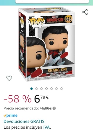Funko POP! Marvel: Shang Chi-Chi por 6,79€.