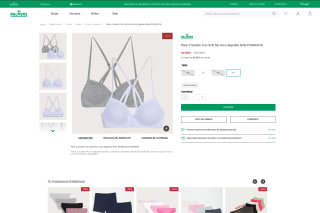 Pack 2 Sostén Con Soft Sin Arco Algodón Niña por solo $4.990