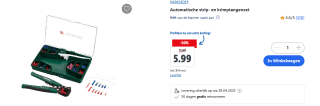 PARKSIDE® Automatische strip- en krimptangenset voor €5,99 in de Lidl webshop
