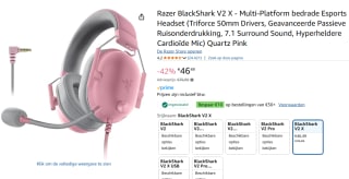 Razer BlackShark V2 X Gaming Headset voor €46,49 bij Amazon