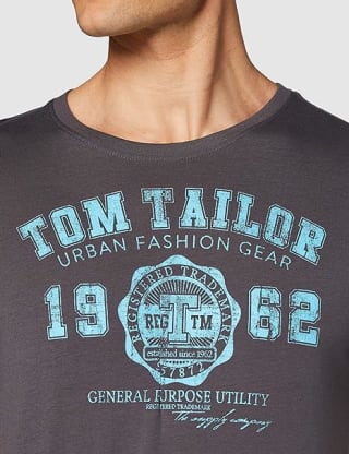 Tom Tailor Logo Print T-shirt voor €3,99 bij Amazon