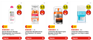 Alles van L'Oréal Paris, Garnier en Men Expert 1+1 gratis bij Kruidvat