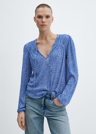 Blusa estampada lazo para Mujer por 4.99€