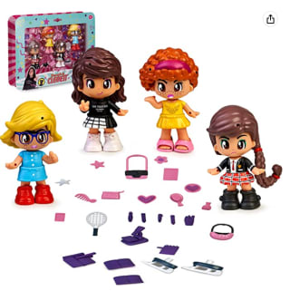 Pinypon - El Mundo de Clodett, Pack 4 figuras, personajes de los videos: Janette, Catalina, Hortensia y Clodett por 10.99€