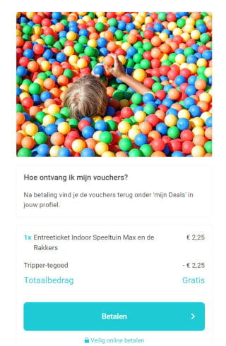 Gratis naar Indoor Speeltuin Max en de Rakkers via Tripper