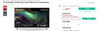 10% EXTRA descuento en Televisores Sony preciazos