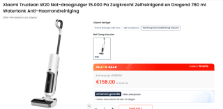 Xiaomi Truclean W20 Cordless 3-in-1 Wet and Dry steelstofzuiger voor €158 bij Ochama