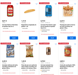Acumula 25% de lo que compres productos Sin Gluten Carrefour solo hoy