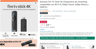 Recopilación Fires TV a precio muy buenos en amazon