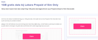 1GB gratis data bij Lebara Prepaid of Sim Only