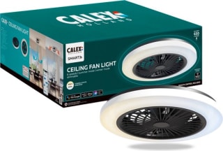Calex | Smart Plafondventilator | 50cm - Afstelbaar Wit Licht met Afstandsbediening & App Functionaliteit voor €69,95 bij Bol