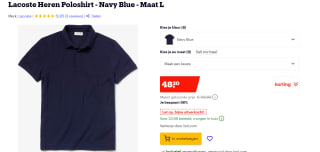 Lacoste Poloshirt voor €48,20 bij Bol.com